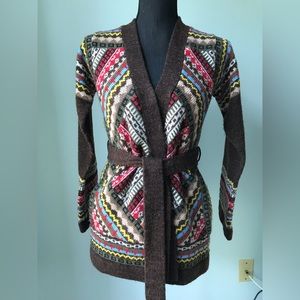 Vintage Wooly Cardigan Robe, size S